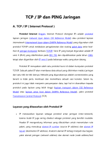 TCP / IP dan PING Jaringan