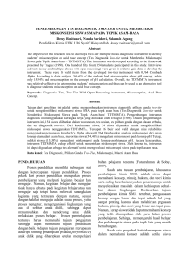 PENGEMBANGAN TES DIAGNOSTIK TWO