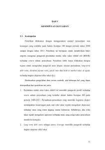 BAB V KESIMPULAN DAN SARAN 5.1. Kesimpulan Penelitian