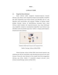 7 BAB 2 LANDASAN TEORI 2.1. Pengertian Sistem