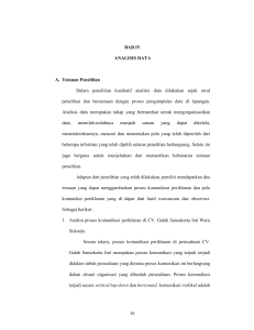 BAB IV ANALISIS DATA A. Temuan Penelitian Dalam penelitian