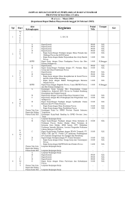 jadwal kegiatan dewan perwakilan rakyat daerah