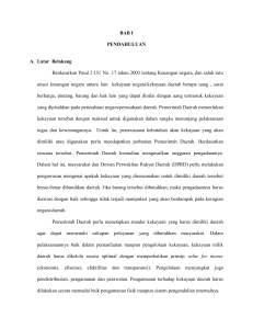 BAB I PENDAHULUAN A. Latar Belakang Berdasarkan Pasal 2 UU