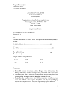 Program Pascasarjana Fakultas Ekonomi Universitas Indonesia 1