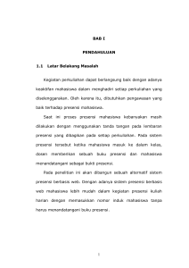 1 BAB I PENDAHULUAN 1.1 Latar Belakang Masalah Kegiatan