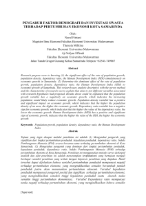 Pengaruh Faktor Demografi… (Theresia Militina dan Aji