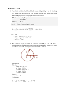 PERTEMUAN KE 5 1. Fluks listrik melalui sebuah