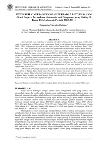 Analisis Faktor-Faktor yang Mempengaruhi