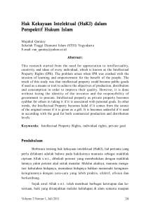 Set Isi Vol 2 No 1 REVISI.pmd - MUQTASID Jurnal Ekonomi dan