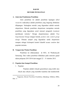 39 BAB III METODE PENELITIAN A. Jenis dan Pendekatan