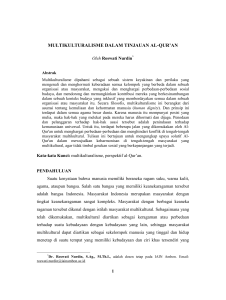 multikulturalisme dalam tinjauan al-qur`an