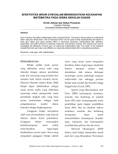 efektivitas brain gym dalam meningkatkan kecakapan matematika