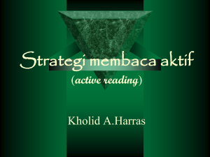 Strategi membaca aktif (active reading)