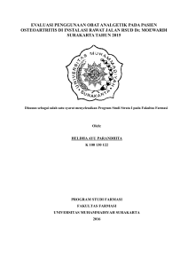 evaluasi penggunaan o osteoartritis di instalasi r surakart asi