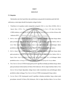 BAB 5 PENUTUP 5.1 Simpulan Berdasarkan atas hasil penelitian