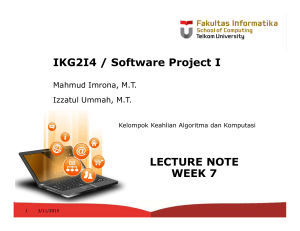 IKG2I4 / Software Project I