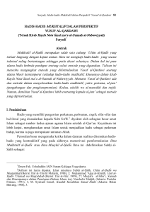 Mukhtalif al-H}adi>s - Digital Library UIN Sunan Kalijaga