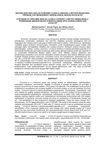 SINTESIS SENYAWA ANALOG KURKUMIN 3,5-BIS - journal-ums