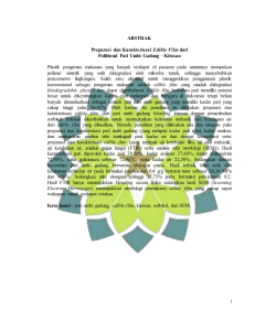i ABSTRAK Preparasi dan Karakterisasi Edible Film dari Poliblend
