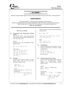 tujuh3aljabar - Aqila Course