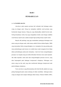 pengaruh attachment style terhadap kualitas persahabatan pada