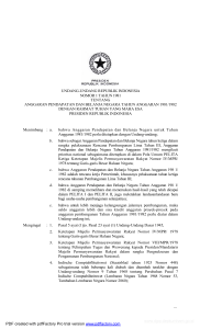 undang-undang republik indonesia nomor 1 tahun 1981 tentang
