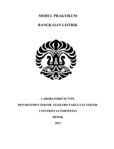 modul praktikum rangkaian listrik