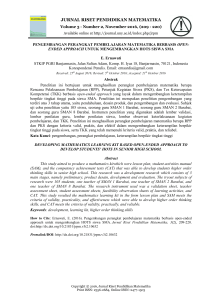 JURNAL RISET PENDIDIKAN MATEMATIKA