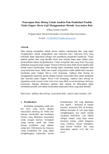 Penerapan Data Mining Untuk Analisis Pola Pembelian Produk