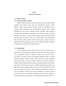 BAB 2 TINJAUAN PUSTAKA 2.1. Diabetes Melitus 2.1.1. Pengertian