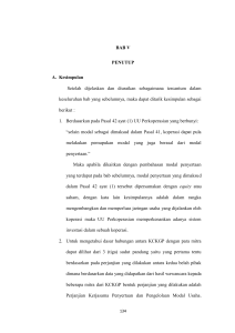 BAB V PENUTUP A. Kesimpulan Setelah dijelaskan dan diuraikan