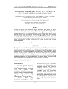 193 – 201 ISSN 2303-3614 193 STUDI PENENTUAN PRIORITAS