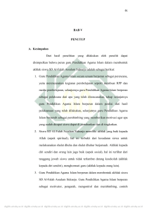 BAB V PENUTUP A. Kesimpulan Dari hasil penelitian yang