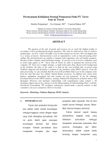 Perencanaan Kebijakan Strategi Pemasaran Pada PT. Tarra Tour