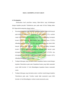 BAB 6 : KESIMPULAN DAN SARAN 6.1 Kesimpulan Berdasarkan