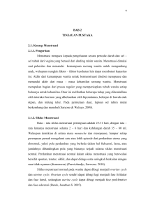 BAB 2 TINJAUAN PUSTAKA 2.1. Konsep Menstruasi 2.1.1