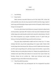 BAB1 PENDAHULUAN 1.1. Latar Belakang 1.1.1 Situasi Saat Ini