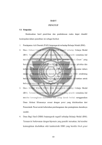 BAB 5 PENUTUP 5.1 Simpulan Berdasarkan hasil penelitian dan