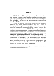 INTISARI PT Adira Finance TBK merupakan