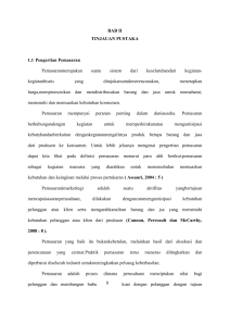 BAB II TINJAUAN PUSTAKA 1.1 Pengertian Pemasaran