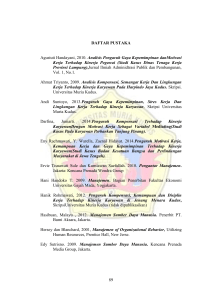 89 DAFTAR PUSTAKA Agustuti Handayani, 2010. Analisis