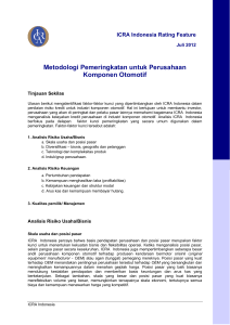 Metodologi Pemeringkatan untuk Perusahaan