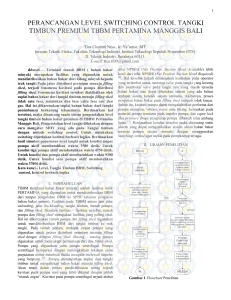 perancangan level switching control tangki timbun