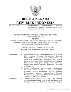 BERITA NEGARA REPUBLIK INDONESIA