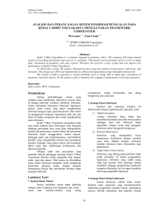 ANALISIS DAN PERANCANGAN SISTEM INFORMASI