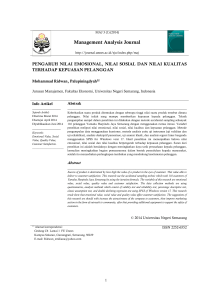 Management Analysis Journal