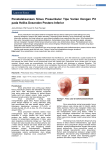 Penatalaksanaan Sinus Preaurikuler Tipe Varian