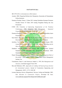 DAFTAR PUSTAKA ISO 1979, 2012, An Introduction to Risk