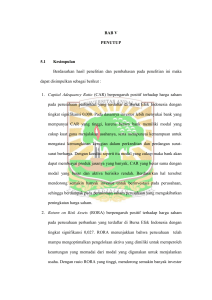 BAB V PENUTUP 5.1 Kesimpulan Berdasarkan hasil penelitian dan