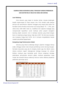 dampak krisis ekonomi global terhadap kondisi perbankan